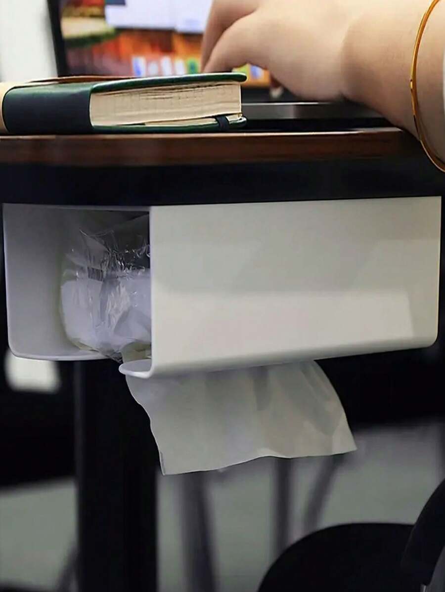 NoDrill Creative Paper Towel Holder, WallMounted Tissue Box Dispenser