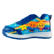 Sports Tennis Shoes For Kids Clown Plin Plin With Colored LED Lights 805-AR - 藍色 - 查看 7