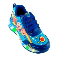 Sports Tennis Shoes For Kids Clown Plin Plin With Colored LED Lights 805-AR - 藍色 - 查看 2