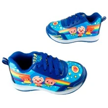 Sports Tennis Shoes For Kids Clown Plin Plin With Colored LED Lights 805-AR - 藍色 - 查看 3