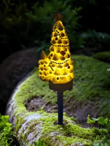 Đèn đường cây thông Noel năng lượng mặt trời, thích hợp để trang trí Giáng sinh, đường đi ngoài trời, sân trong, sân thượng và bãi cỏ - Đèn năng lượng mặt trời hình người tuyết giáng sinh - Xem 7