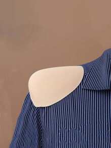 Almohadillas para hombros autoadhesivas de esponja, realzadoras de hombros, almohadillas para hombros de esponja sin costuras, almohadillas para hombros envueltas en tejido de punto, almohadillas de repuesto duraderas para trajes, vestidos y prendas, para hombros de chaqueta, traje, camiseta