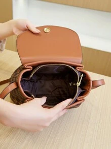 Túi xách tay nữ hàng hiệu cao cấp mới về, Túi đeo vai thời trang có sức chứa lớn để đi làm - Cà phê nâu - Xem 7