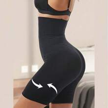 1 件女式高腰塑身裤，产后收腹塑身内裤，柔软透气材质 - 黑色 - 查看 10