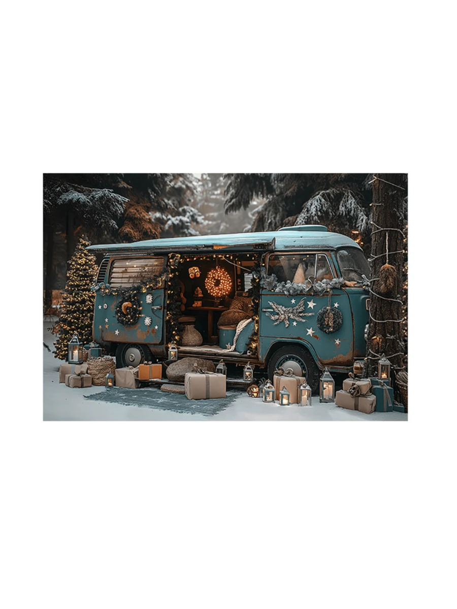 3D Sublimated Fabric Photographic Background Christmas 2.20x1.50 Horizontal - FFF-2268 - 查看 1