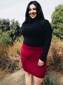 Women's Oh So Soft Plus Size Long Sleeve Turtleneck Top | XL - 7X - Nhiều màu - Xem 8