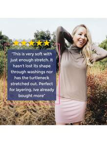 Women's Oh So Soft Plus Size Long Sleeve Turtleneck Top | XL - 7X - Nhiều màu - Xem 5
