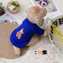 Sudadera con capucha nueva para mascotas, diseño lindo de oso, apropiada para perros y gatos pequeños como Teddy, Poodle y otros, otoño e invierno