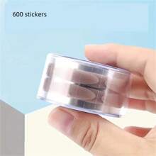 600pcs Super Invisible & Breathable Double Eyelid Tapes, Flesh-Colored Mesh Suitable For Various Eye Shapes, Lace Beauty Eye Stickers, Single Eyelid & Puffy Eye Instant Double Eyelid Maker - Multicolor - View 2