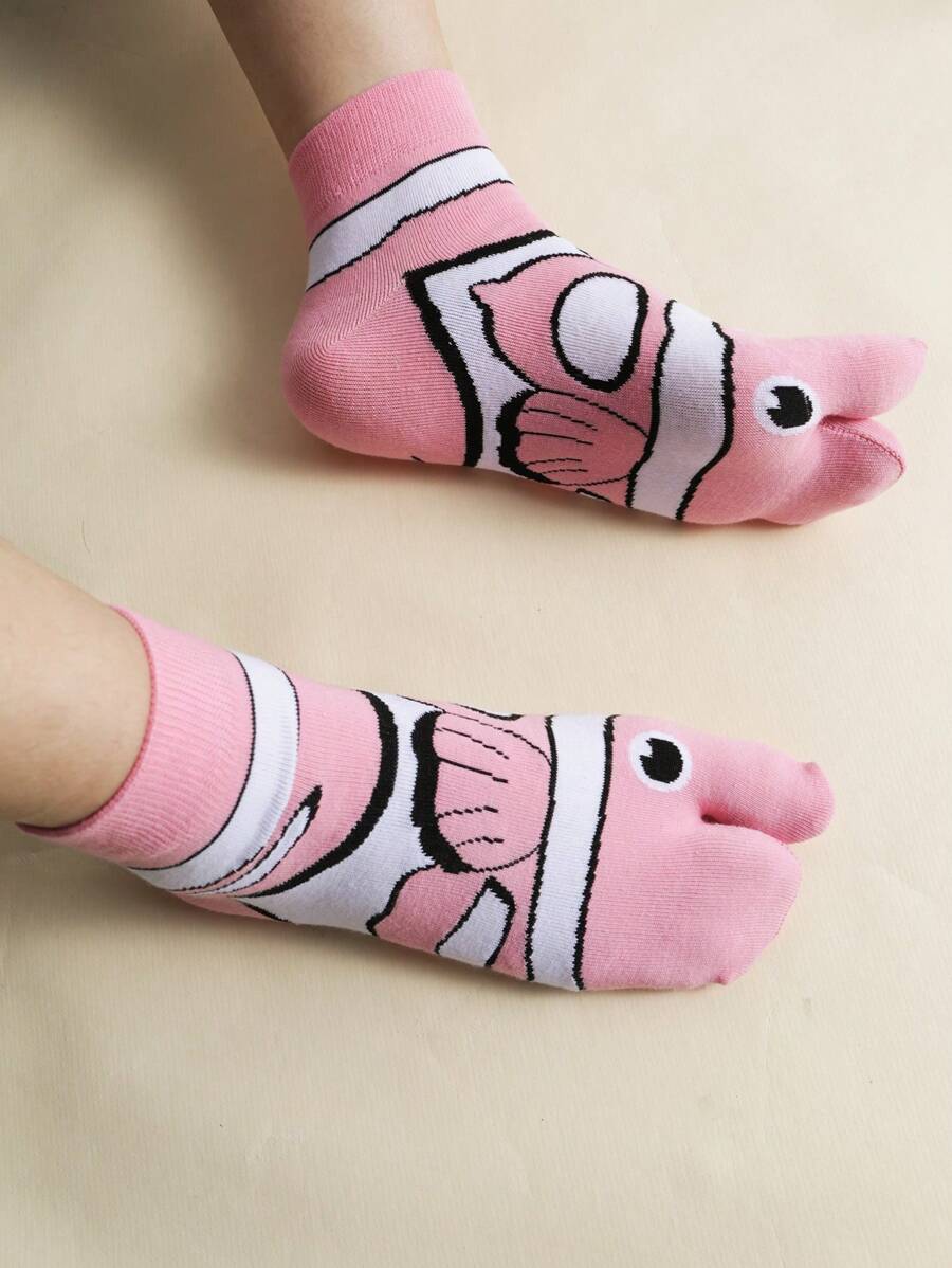 1 Pair Men Funny Casual Fish Toe Socks for Sale Australia New