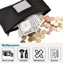 7 Pack Money Bags With Zipper For Cash, Bank Deposit Bags With Zipper, Cash Bags With Zipper, Money Pouches For Cash With Zipper, Cash Register Bag, Money Pouch. - 7 Colors - View 5