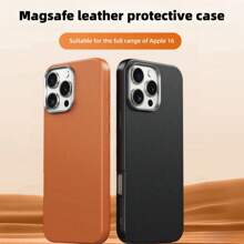 Ốp điện thoại họa tiết da 3D mới, ốp bảo vệ toàn diện chống sốc tương thích với iPhone 16/15/14/13/12/11 Pro/Plus/Pro Max X/XS XS MAX XR 7/8 7P/8P, OPPO, Redmi - màu nâu - Xem 6