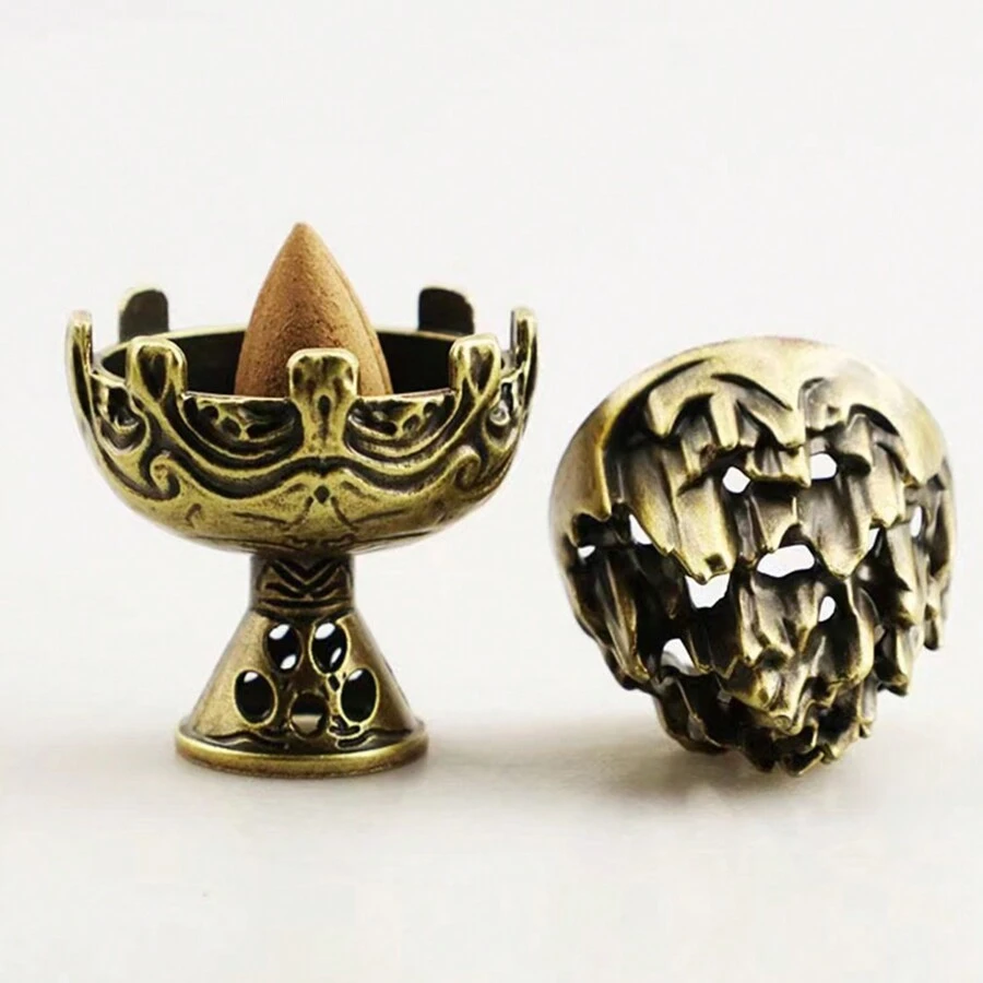 1 cái Đồ trang trí lư hương phong cách Trung Hoa cổ điển mini - Đồ trang trí lư hương gỗ đàn hương dòng sáng tạo - Nhiều màu - Xem 1