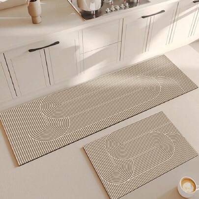 1 Piece Kitchen Floor Mat Dirt Resistant Non-Slip Mat Absorbent Diatom Mud Mat