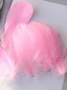 100 件天然鹅毛礼物装饰节日装饰派对装饰 7-12 厘米小飘羽粉红天鹅羽毛用于工艺婚礼珠宝装饰羽毛 - 彩色 - 查看 7