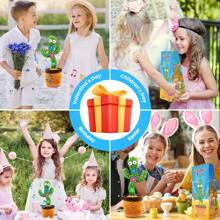 Dancing Talking Cactus Toy, Mimicking Recording Toy Repeats What You Say, Singing 120 Songs Toddler Toys Gifts For Christmas Stocking Stuffers For Kids