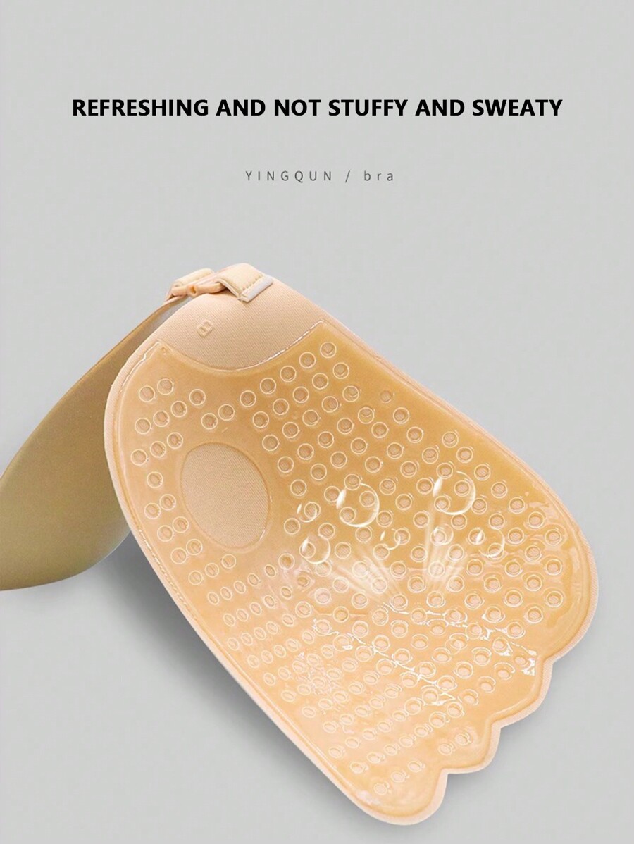 2pcs/Set Plus Size Women Sticky Backless Adhesive Bras, Invisible