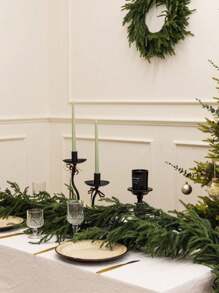 1 pezzo Vite artificiale di Podocarpus da 185 cm, adatta per decorazioni natalizie, decorazioni invernali, decorazioni per la casa, armadi, tavoli, scale, soggiorno, camera da letto
