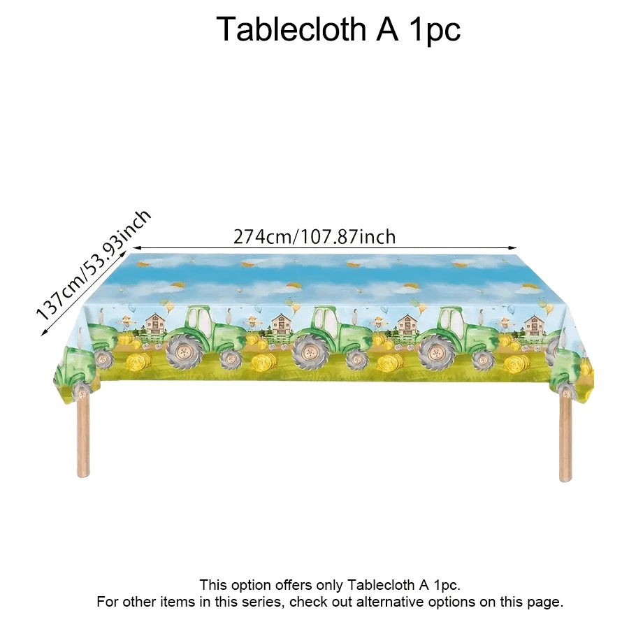 Tractor Birthday Party Supplies, Green And Yellow Balloon Set, Tractor