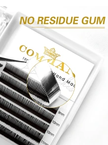 CoMango 12排0.07毫米精致5D仙女睫毛嫁接，尖头湿睫毛簇，预制睫毛簇，5D貂毛假睫毛，化妆睫毛簇，睫毛簇，单根睫毛，睫毛，假睫毛 - C - 查看 6