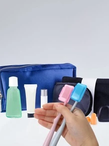 Cubierta para cepillo de dientes, estuche protector portátil para cabezal de cepillo de dientes para uso en casa, oficina, hotel y viaje. Adecuado para la mayoría de cepillos de dientes manuales y eléctricos. - Multicolor - Ver 5