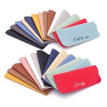 Customized Name Leather Organizer Bag, Eyewear Holder, Pencil Case, Christmas Gift, Farewell Gift, Thanksgiving Gift, Teacher's Day Gift, Customized Gift, Travel Storage