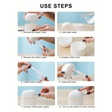 1 máy tạo độ ẩm mini USB cho ô tô, dung tích 220ml, màu trắng - máy tạo độ ẩm - Xem 5