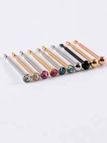 1 Unit Disposable Safe Sterile Nose Piercing Unit, Gem Nose Studs New Generation More Safe Nose Piercing Gun Piercer Machine Kit