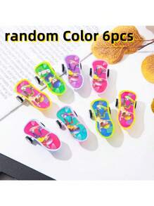 4件/6件/10件/20件迷你回力手指滑板车玩具（颜色随机） - 彩色 - 查看 10