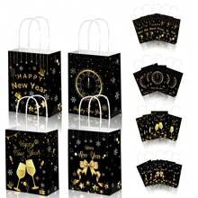 Túi quà năm mới vui vẻ có quai xách Túi giấy nhỏ Túi quà vui vẻ cho năm mới Sinh nhật Ngày lễ Tiệc đêm giao thừa 2025 | Túi quà năm mới, Quà tặng tiệc năm mới - Nhiều màu - Xem 3