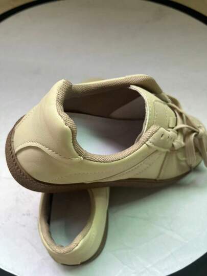 Women's Lace-Up Chunky Sneakers, Comfortable Platform Non-Slip Casual Shoes, Vintage Sports Shoes