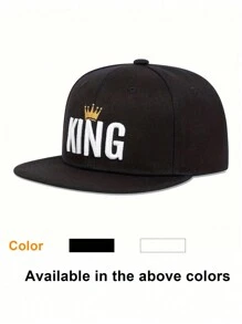 1 件装男女通用儿童 King Hip Hop 可调节棒球帽，防晒休闲帽，适合男孩和女孩，春秋季 - 1PC - 查看 1