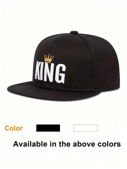 1 件装男女通用儿童 King Hip Hop 可调节棒球帽，防晒休闲帽，适合男孩和女孩，春秋季