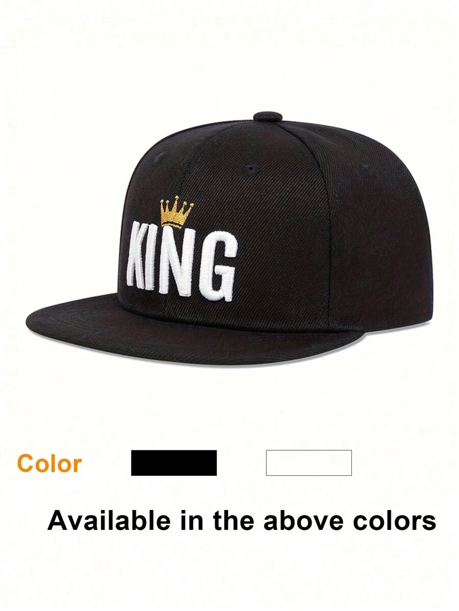 1 件装男女通用儿童 King Hip Hop 可调节棒球帽，防晒休闲帽，适合男孩和女孩，春秋季 - 1PC - 查看 1