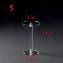 1 件多功能透明亚克力展示架，多用途香水收纳架，盲盒小雕像，眼影，化妆品桌面收纳装饰 - 無色 - 查看 4