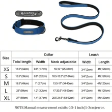 Personalized Engraved Leather Dog Collar (Leash Available Separately), Soft Padded, Textured Leather, Suitable For Small, Medium, And Large Dogs