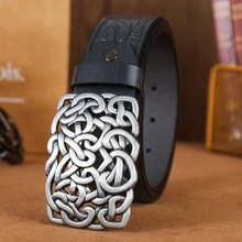 凯尔特结金色和银色花卉波西米亚风休闲街头服饰 PU 皮革四季皆宜 - 彩色 - 查看 17