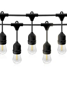 Clothesline Lights Led Warm 10 Meters Solar And Remote Control For Outdoor - 黑色 - 查看 3