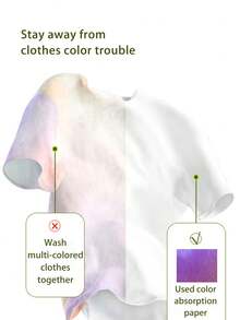 50 Pcs/Set Color Catcher Laundry Sheets - Dye Trapping & Anti-Transfer Wash Paper, For Mixed Washes - Multicolor - View 5