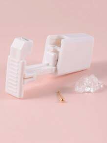 1 Unit Disposable Safe Sterile Nose Piercing Unit, Gem Nose Studs New Generation More Safe Nose Piercing Gun Piercer Machine Kit