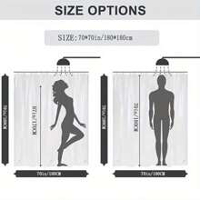 【圣诞感恩节系列】1件/4件180*180厘米/70*70英寸浴帘套装圣诞元素感恩节元素矮人印花浴帘套装，防水浴帘浴室隔断套装带12个挂钩，浴室地毯，卫生间U型垫，马桶垫，浴室隔断，圣诞装饰品，适用于圣诞感恩节浴室装饰，也可用于日常聚酯纤维材质秋季装饰浴室配件返校 - 彩色 - 查看 10