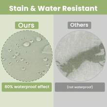 Cojín de silla con lazos para sillas de comedor, almohadilla antideslizante para silla de cocina y cojín para asiento de comedor con funda lavable a máquina, 16" x 16" x 2" - Verde salvia - Ver 3