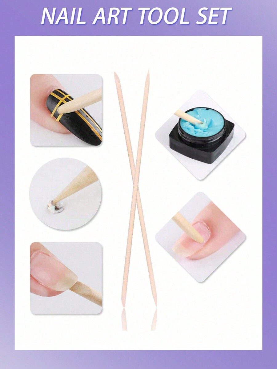 Nail Bar For Pushing Cuticles And Nail Cleaning, Suitable For Nail