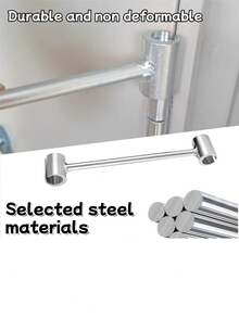 铰链间隙调整扳手，2024 新款门铰链维修扳手可调扳手工具，升级扳手钥匙用于圆螺栓标准规格重型门铰链调节工具（1，中号） - 白色 - 查看 3