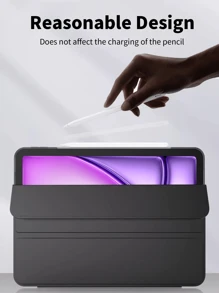 Funda protectora para tableta compatible con Samsung Galaxy Tablet / iPad / Redmi Pad Se/Xiao Mi Pad, protección anti-caída, funda protectora ultra delgada/soporte inteligente/activación automática compatible con Apple iPad Mini 4/5/6, 9.7/10.2/10.5 pulgadas, Air 4/5/6, 10th Gen, 10.9 pulgadas, Pro 11 pulgadas, Air 11(M2) , Air 13 y Pro 11(M4)-Negro