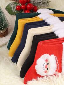 10 Pares De Calcetines Navideños De Dibujos Animados Para Mujer, Calcetines de navidad de dibujos animados, Calcetín de Navidad, - Multicolor - Ver 8