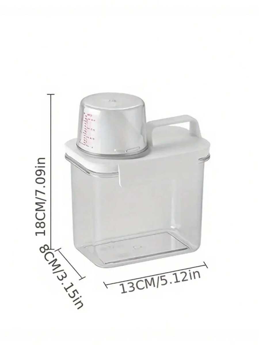 Plastic Detergent Dispenser With Lid LeakProof, Airtight Storage