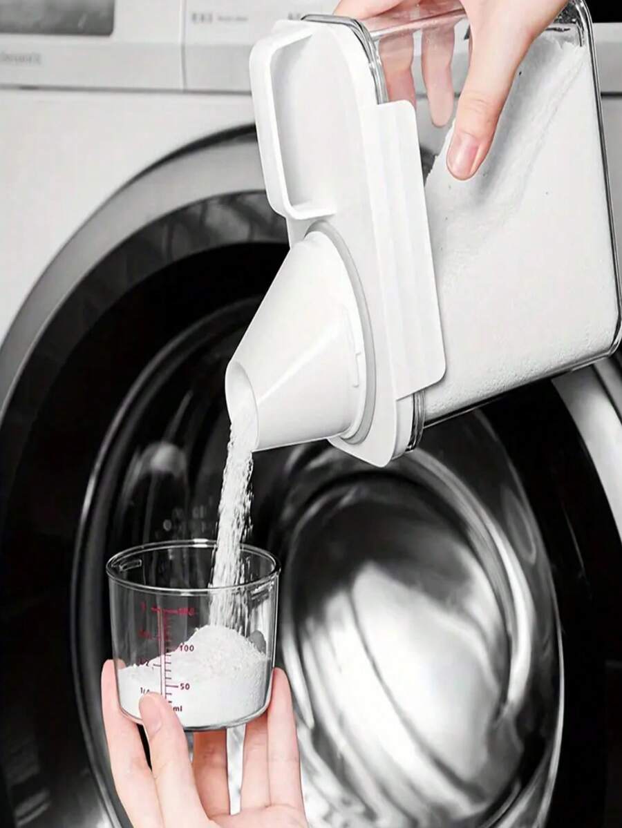 Plastic Detergent Dispenser With Lid LeakProof, Airtight Storage