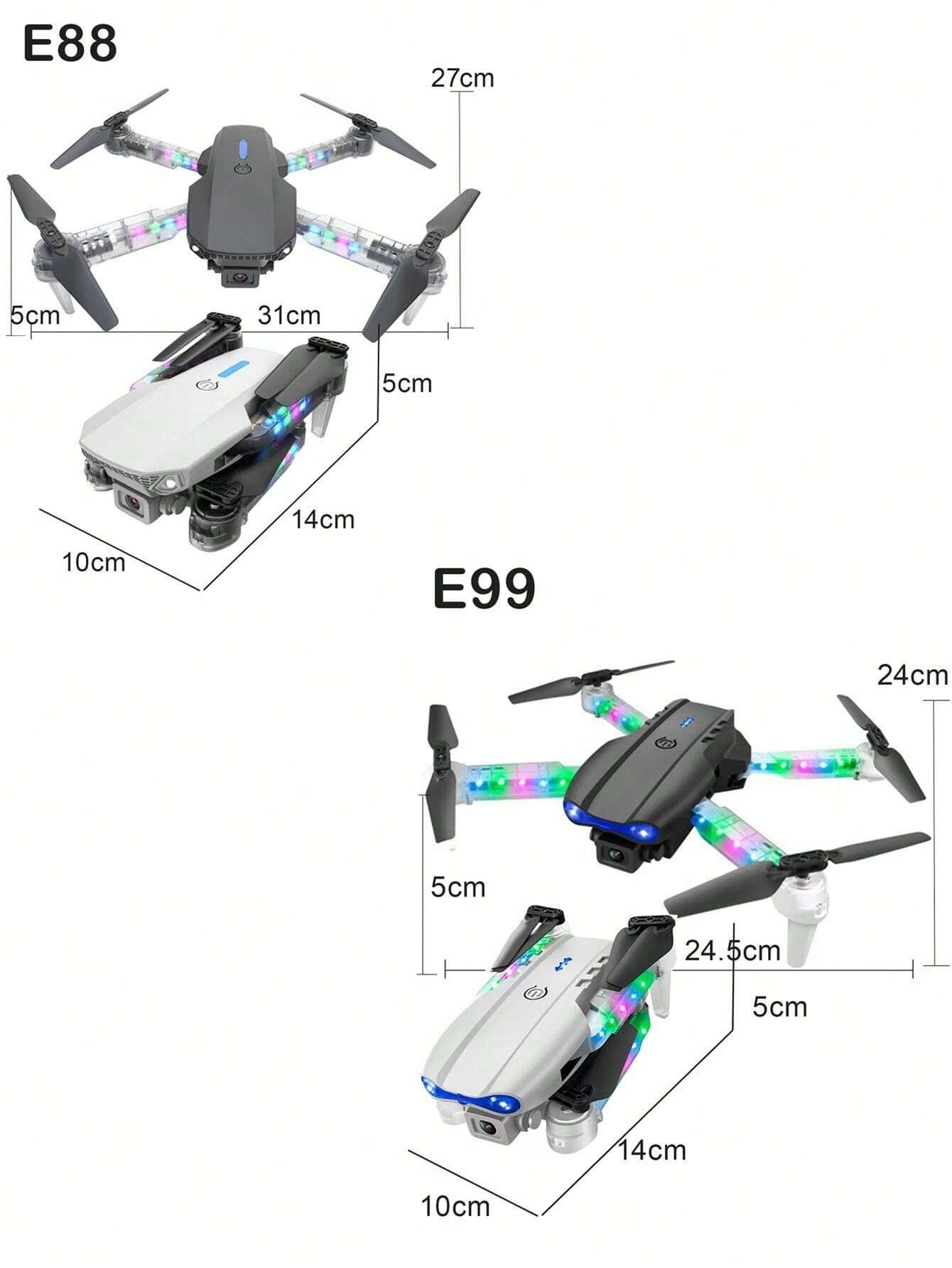 E88D,E99D, Drone, RemoteControlled Lighting, HighDefinition Aerial