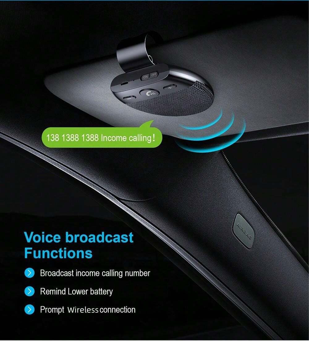 Bluetooth Wireless Car Handsfree Speakerphone HandsFree Multipoint